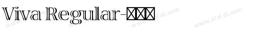 Viva Regular字体转换